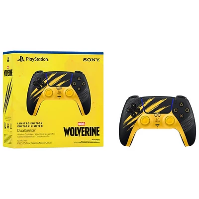 PlayStation 5 DualSense Wireless Controller - Marvel's Wolverine Battle Yellow Limited Edition