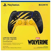 PlayStation 5 DualSense Wireless Controller - Marvel's Wolverine Battle Yellow Limited Edition