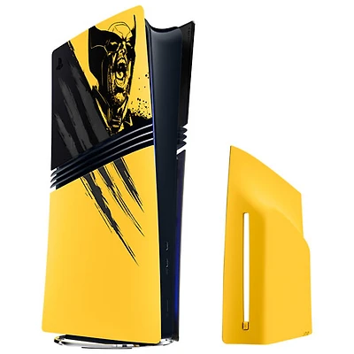 PlayStation 5 Pro Console Cover - Marvel’s Wolverine Battle Yellow Limited Edition