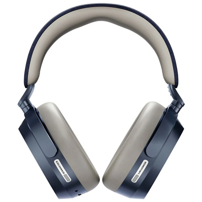 Sennheiser MOMENTUM 5 Over-Ear Noise Cancelling True Wireless Headphones - 40 Hour Playtime, Water Resistant, with Built-in Mic, Denim