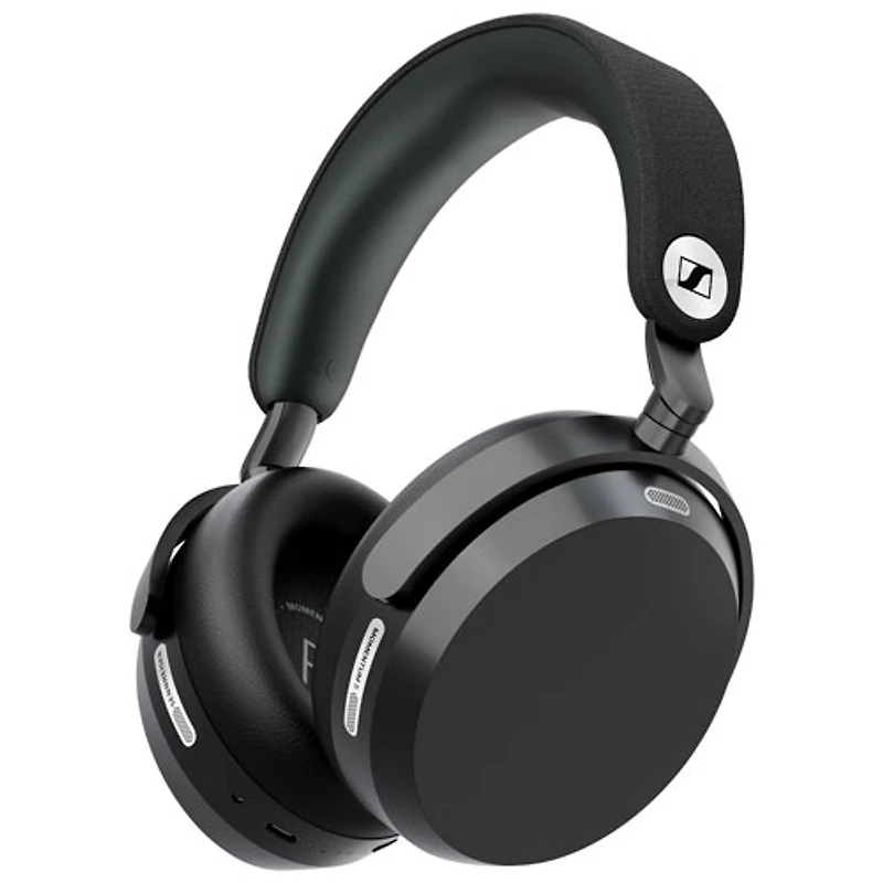 Sennheiser MOMENTUM 5 Over-Ear Noise Cancelling True Wireless Headphones - 40 Hour Playtime, Water Resistant, with Built-in Mic, Black