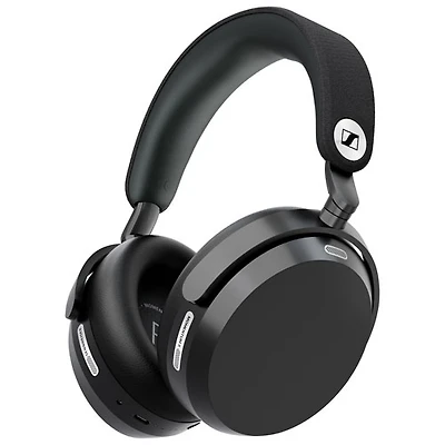 Sennheiser MOMENTUM 5 Over-Ear Noise Cancelling True Wireless Headphones - 40 Hour Playtime, Water Resistant, with Built-in Mic, Black