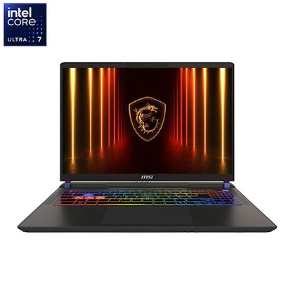 Portable de jeu MSI Vector 16 HX AI de 16 po à 144 Hz - Intel Core Ultra7-255HX - Mémoire vive de 16 Go - SSD de 512 Go - GeForce RTX 5070TI - Gris Cosmo