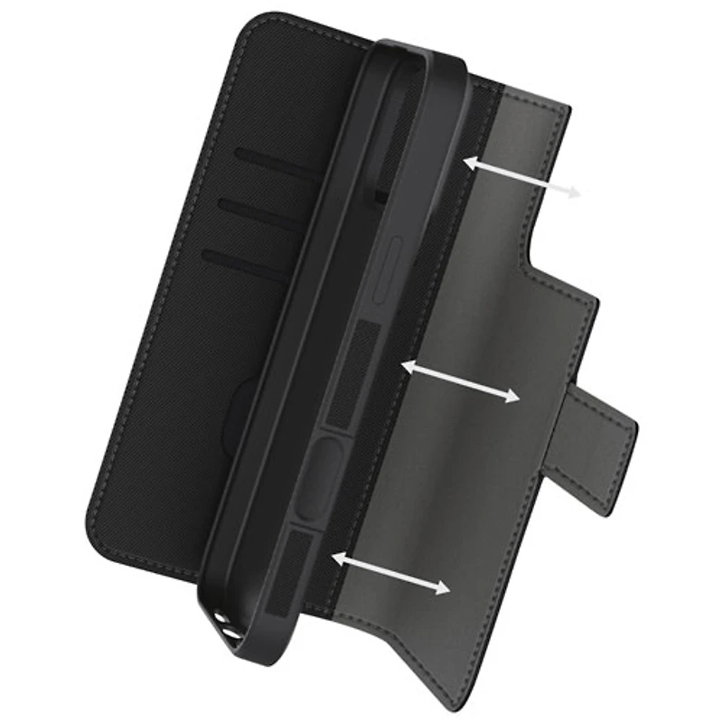 LBT 2-in-1 Switch Wallet Case with MagSafe for iPhone 18 Pro - Black