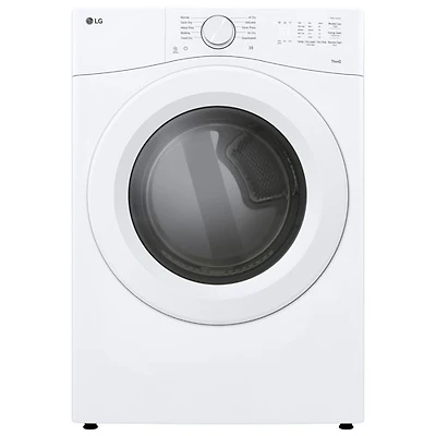 LG 7.4 Cu. Ft. Electric Dryer with Moisture Sensing, Energy Star & Wi-Fi (DLE3420W) - White