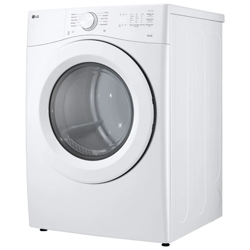 LG 7.4 Cu. Ft. Electric Dryer with Moisture Sensing, Energy Star & Wi-Fi (DLE3420W) - White