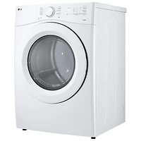 LG 7.4 Cu. Ft. Electric Dryer with Moisture Sensing, Energy Star & Wi-Fi (DLE3420W) - White