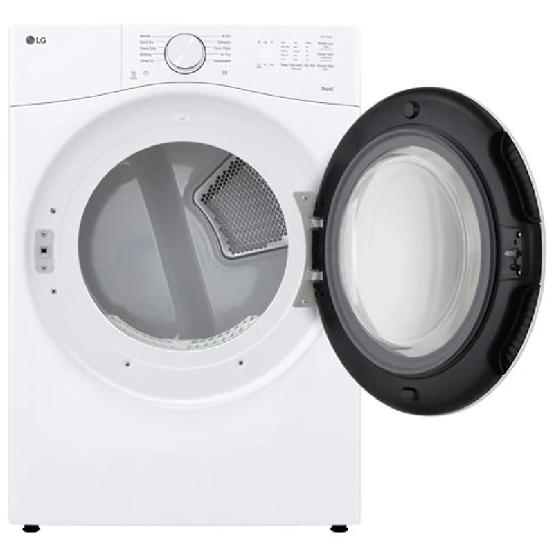 LG 7.4 Cu. Ft. Electric Dryer with Moisture Sensing, Energy Star & Wi-Fi (DLE3420W) - White