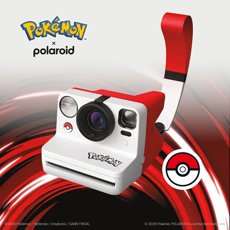 Polaroid Now (Gen 3) Polaroid x Pokémon Instant Camera - Poké Ball Edition
