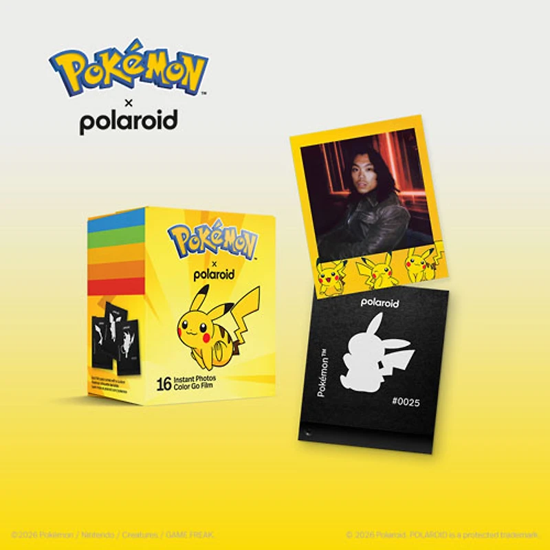 Polaroid Go Polaroid x Pokémon Colour Film - Pikachu Edition