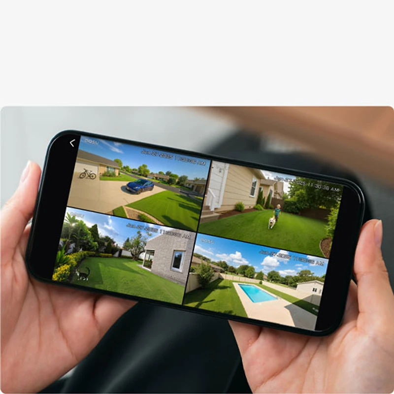 Aosu SolarCam T2 Ultra Wire-Free Outdoor Security Camera System with Hub, Cameras and Colour Night Vision