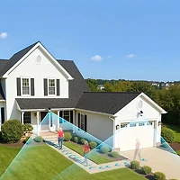 Aosu SolarCam T2 Ultra Wire-Free Outdoor Security Camera System with Hub, Cameras and Colour Night Vision