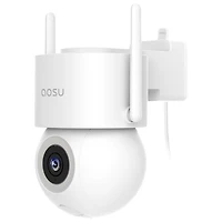 AOSU C5E Wired Outdoor Security Camera with Colour Night Vision and 360° Viewing - White