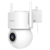 AOSU C5E Wired Outdoor Security Camera with Colour Night Vision and 360° Viewing - White