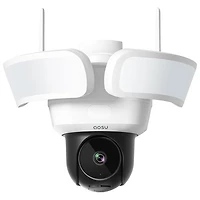 Aosu Wired Outdoor Smart Floodlight Security Camera with 360° Pan & Tilt and Colour Night Vision