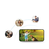 Aosu Wired Outdoor Smart Floodlight Security Camera with 360° Pan & Tilt and Colour Night Vision