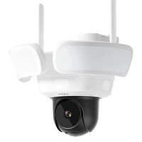 Aosu Wired Outdoor Smart Floodlight Security Camera with 360° Pan & Tilt and Colour Night Vision