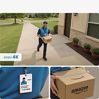 AOSU SolarCam P1 Max Kit Outdoor 4K Wireless Solar Security Cameras with Hub, Colour Night Vision and 2-Way Audio