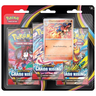 Pokémon TCG: Mega Evolution Chaos Rising Three-Booster Blister Pack Set
