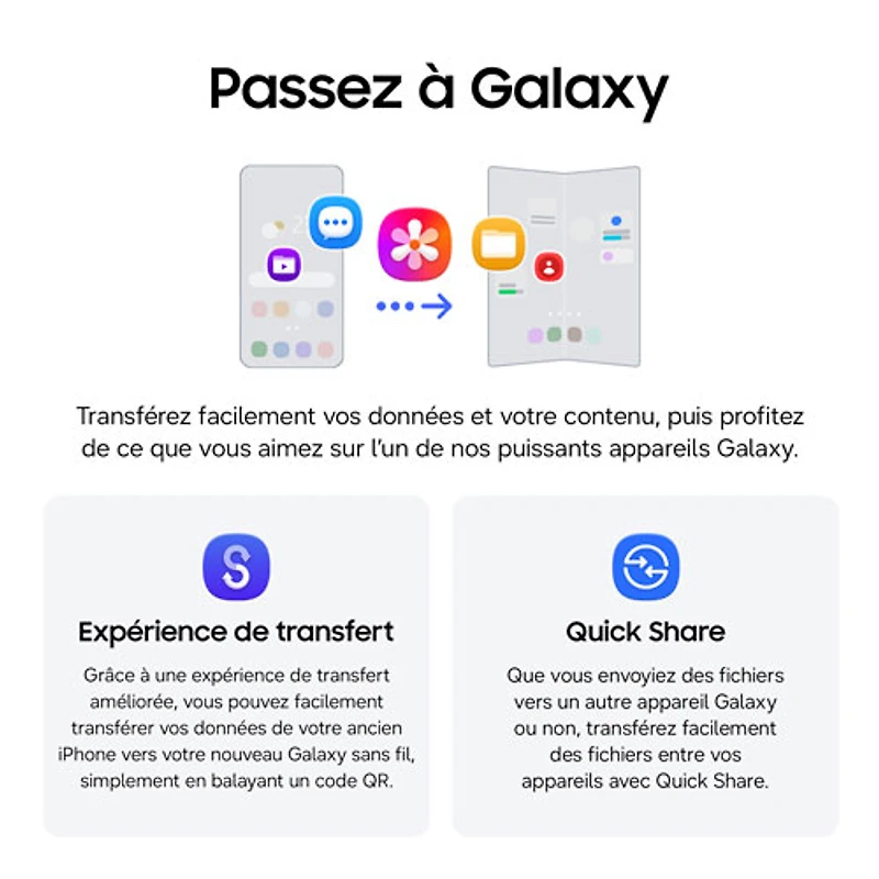 Téléphone intelligent Samsung Galaxy S26 FE 256 Go avec TELUS - Bleuet - Financement mensuel