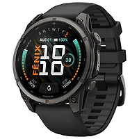 Garmin fēnix 9 47mm Sapphire AMOLED GPS Multisport Smartwatch - Carbon Grey / Black