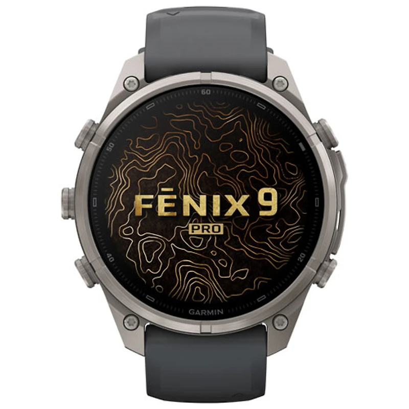Garmin fēnix 9 Pro 47mm Sapphire AMOLED GPS Multisport Smartwatch - Silver / Graphite / Black