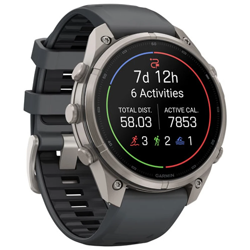 Garmin fēnix 9 Pro 47mm Sapphire AMOLED GPS Multisport Smartwatch - Silver / Graphite / Black