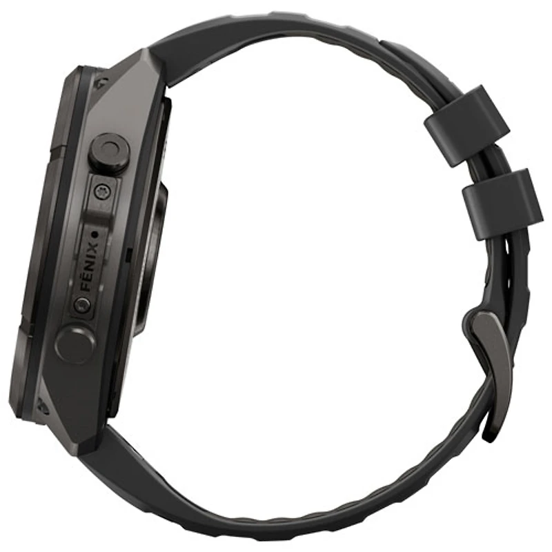 Garmin fēnix 9 Pro 51mm Sapphire AMOLED GPS Multisport Smartwatch - Carbon Grey / Black / Pebble Grey
