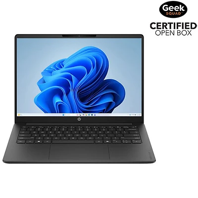 Open Box - HP OmniBook 3 14" Laptop - AMD Athlon Silver 10 - 8GB LPDDR5 - 128GB SSD - Radeon 610M - Windows 11 S - Jet Black