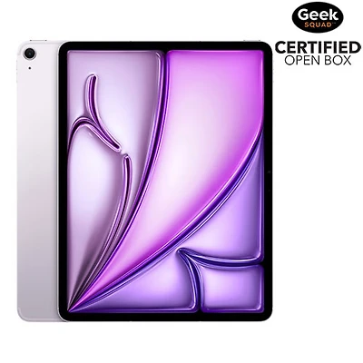 Open Box - Apple iPad Air M3 13" 128GB with Wi-Fi 6E & 5G (7th Generation) - Purple