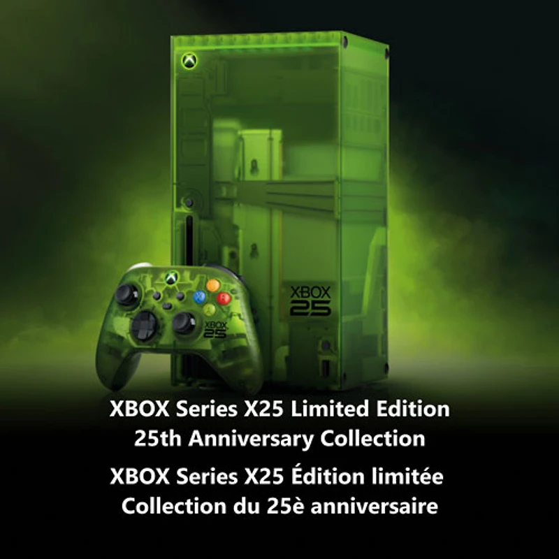 Console de jeu XBOX Series X de 1 To - Édition spéciale X25 - Vert translucide