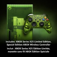 Console de jeu XBOX Series X de 1 To - Édition spéciale X25 - Vert translucide