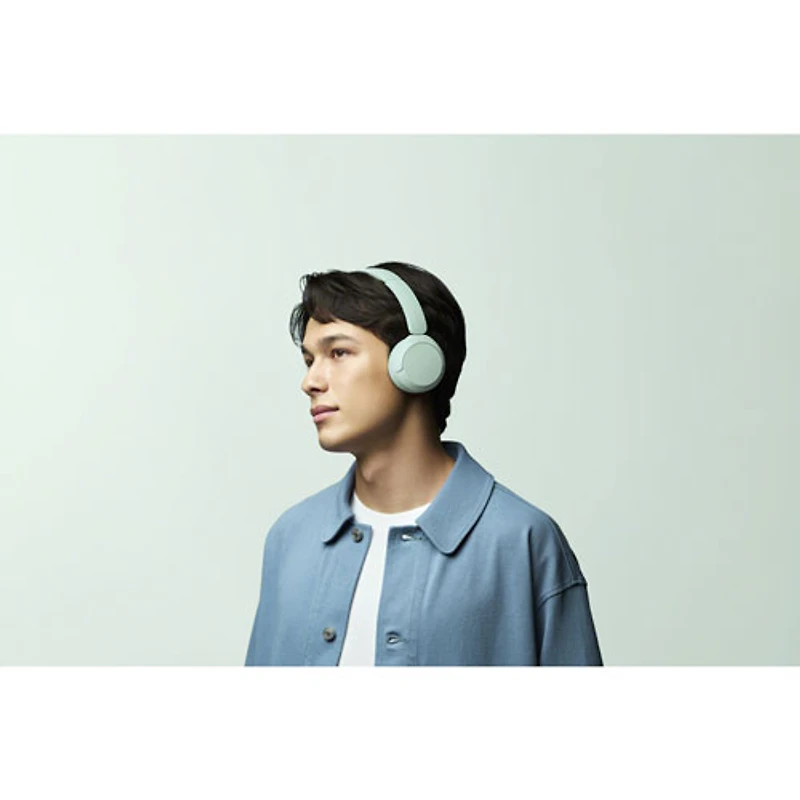 Sony WH-530 On-Ear Bluetooth Headphones - 55 Hour Playtime, Mint