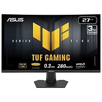 Moniteur de jeu incurvé ASUS TUF à DEL VA FHD 280 Hz, 1 ms GtG et FreeSync de 27 po (VG27VQM5F) - Noir