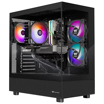 Ordinateur de jeu Thermaltake LCGS View - RTX 5060, AMD Ryzen 7 5700, mémoire de 16 Go, SSD de 1 To, Windows 11 - Anglais