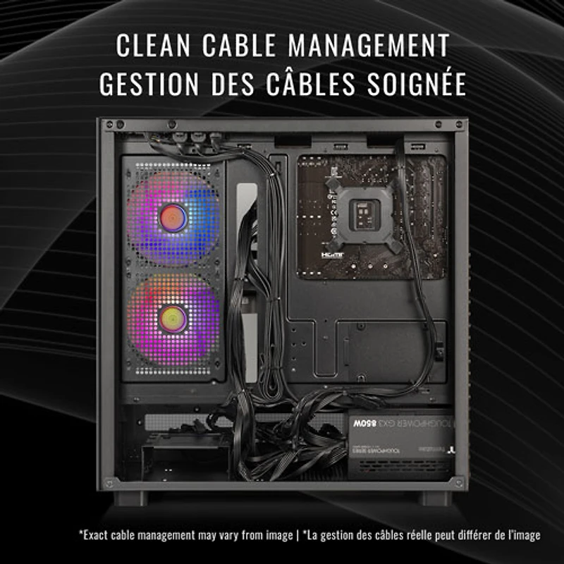 Ordinateur de jeu Thermaltake LCGS View - RTX 5060, AMD Ryzen 7 5700, mémoire de 16 Go, SSD de 1 To, Windows 11 - Anglais