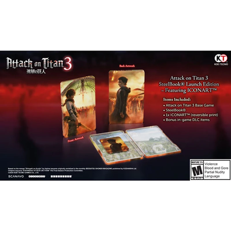 Attack on Titan 3 Édition de lancement SteelBook (Switch 2)