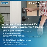 Schlage Arrive Smart WiFi Deadbolt Smart Lock Combo - Matte Black