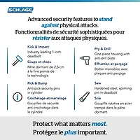 Schlage Arrive Smart WiFi Deadbolt Smart Lock Combo - Matte Black