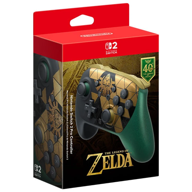 Nintendo Switch 2 Pro Controller - The Legend of Zelda 40th Anniversary Edition