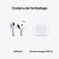 Apple AirPods 5 In-Ear Active Noise Cancelling True Wireless Earbuds with USB-C Charging Case