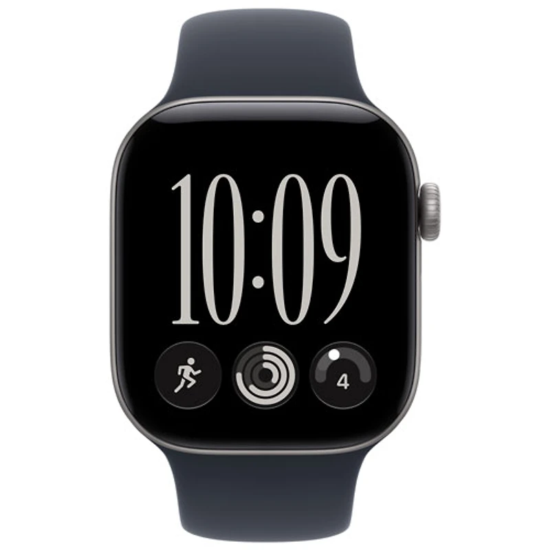 Apple Watch Series 12 (GPS) 42mm Space Grey Aluminum Case with Navy Blue Sport Band - Small/Medium