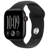 Apple Watch Series 12 (GPS) 42mm Black Aluminum Case with Black Sport Band - Medium/Large