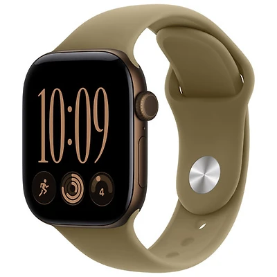 Apple Watch Series 12 (GPS) 42mm Dark Bronze Aluminum Case with Olive Sport Band