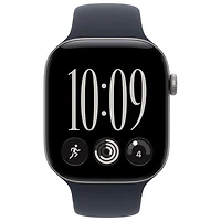 Apple Watch Series 12 (GPS) 46mm Space Grey Aluminum Case with Navy Blue Sport Band - Small/Medium