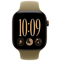 Apple Watch Series 12 (GPS) 46mm Dark Bronze Aluminum Case with Olive Sport Band