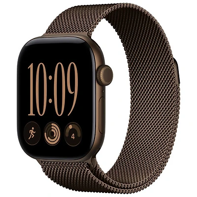 Apple Watch Series 12 (GPS) 42mm Dark Bronze Aluminum Case with Dark Bronze Milanese Loop