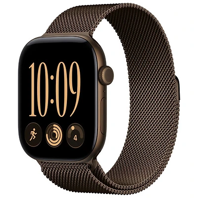 Apple Watch Series 12 (GPS) 46mm Dark Bronze Aluminum Case with Dark Bronze Milanese Loop