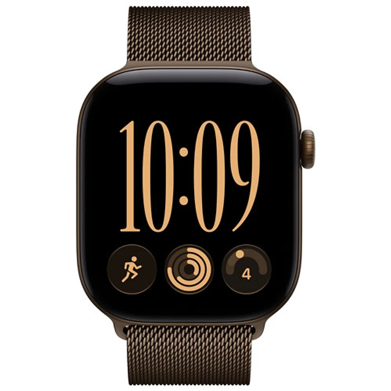 Apple Watch Series 12 (GPS) 46mm Dark Bronze Aluminum Case with Dark Bronze Milanese Loop