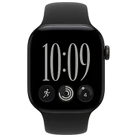 Apple Watch Series 12 (GPS + Cellular) 42mm Black Aluminum Case with Black Sport Band - Medium/Large
